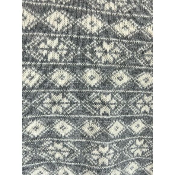 GAP lambs wool blend gray white aztec southwestern sweater pullover top size XS - Picture 2 of 7